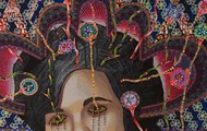 <p>Les Femmes d'Alger #71 40"x30" Acrylic, Pins and Photo Collage on Canvas. 2016.</p>